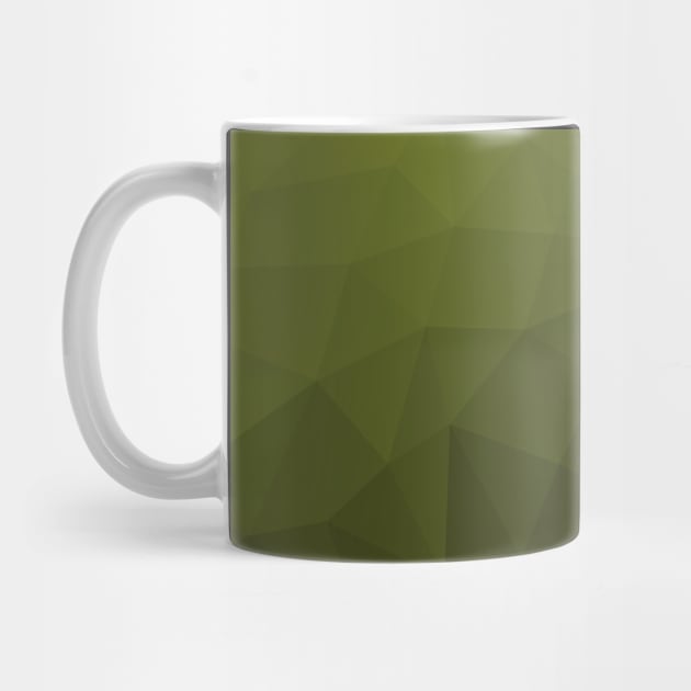 Army green gradient geometric mesh pattern triangles ombre by PLdesign